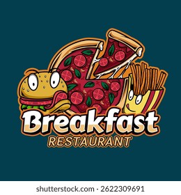 pizza logo illustration for pizza restaurant