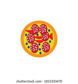Pizza logo ilustration vector template