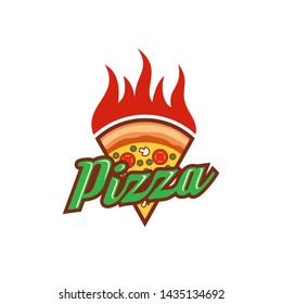 Pizza Logo Images Stock Vector