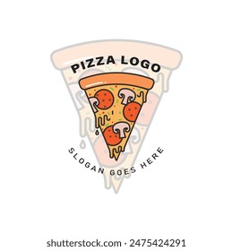 Pizza , Pizza logo on white background, Pizza logo idea, idea, logo design