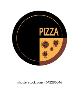 Pizza logo. Pizzeria. Vector illustration. 