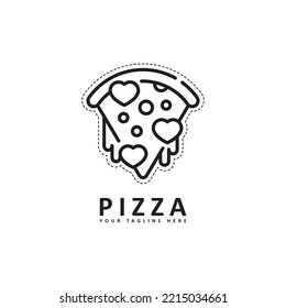 pizza logo, pizzria logo, Modern Pizza Icon. Vector illustration