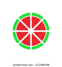 pizza logo. restaurant icon. meal symbol. vector eps 08.