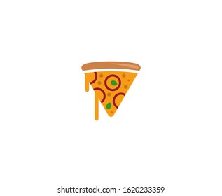 Pizza logo restaurant vector food 