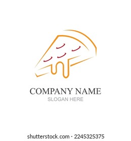 Pizza Logo Template. Fast Food Vector Design. Bakery Products Illustration
