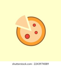 Diseño vectorial de la plantilla del logotipo Pizza
