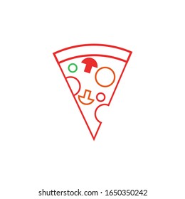 Pizza logo template vector icon design