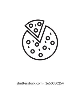 Pizza logo template vector icon design