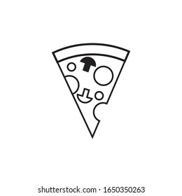 Pizza logo template vector icon design