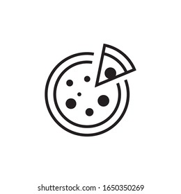 Pizza logo template vector icon design