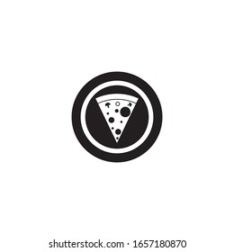 Pizza logo template vector icon design
