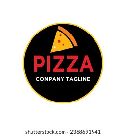 Pizza logo template. Vector illustration of pizza icon. Food sign. food restaurant logo
