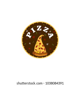 Pizza logo vector