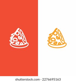 pizza logo vector design that can be used for your pizza business identity logo, with a unique and different style