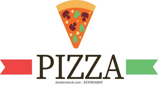 pizza logo vector illustration design