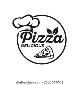 design de ilustração do vetor do logotipo da pizza