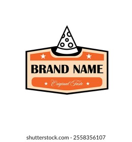 pizza logo vector illustration. pizza editable logo template