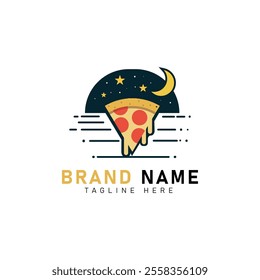 pizza logo vector illustration. pizza editable logo template