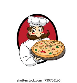 Pizza Man Logo Images Stock Photos Vectors Shutterstock