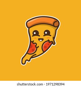 Pizza Mascot vector illustration design