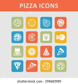 Pizza menu icons