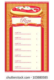 Pizza Menu Template