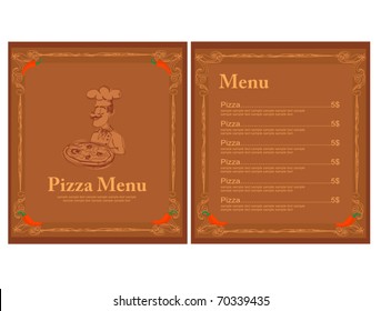 Pizza Menu Template