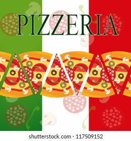 Pizza Menu Template, vector illustration