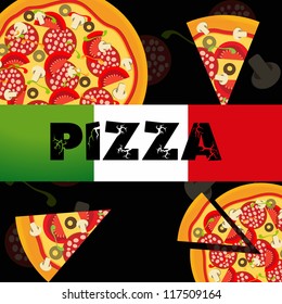 Pizza Menu Template, vector illustration