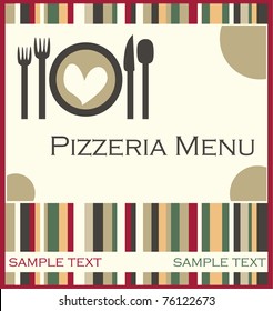 Pizza Menu Template, vector illustration