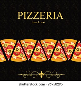 Pizza Menu Template, vector illustration