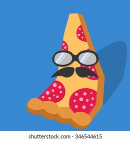 pizza mustache