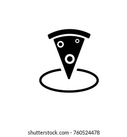 pizza navigation vector icon