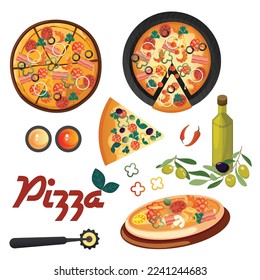 Pizza a nice background poster