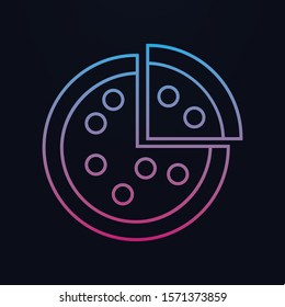 Pizza nolan icon. Simple thin line, outline vector of party icons for ui and ux, website or mobile application