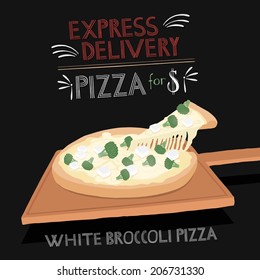 Pizza on a shovel 