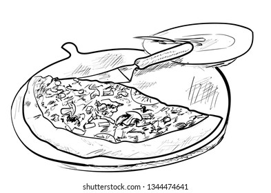 pizza on the table