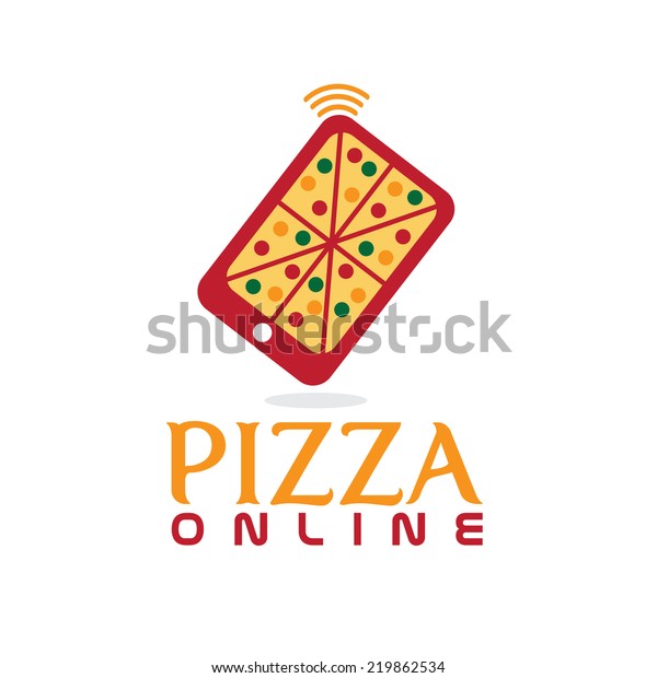 pizza online concept flat\
design