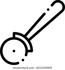 pizza oven icon. Thin Linear Style Design Isolated On White Background
