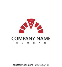 Pizza Oven and Wood fired Logo Design Template