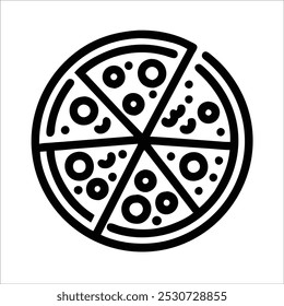 ilustração do vetor do ícone do paraíso da pizza