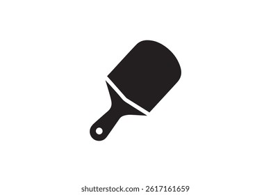 pizza peel icon vector silhouette illustration isolated white background