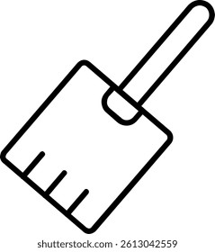 Pizza Peel Line Vector Icon Design