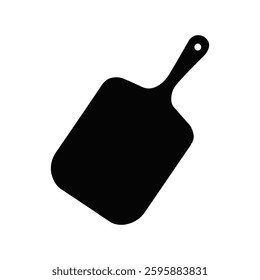 Pizza peel silhouette vector icon on white background