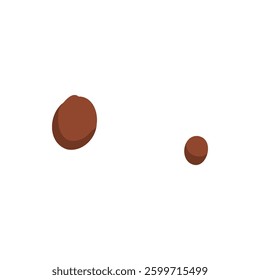 Pizza pepper ingredient isolated on white. Vector cartoon illustration of dough base, tomato, pepper, mushroom pieces, slices of ham and salami, ketchup sauce, olive oil, rosemary, italian fast food
