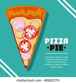Pizza pie and fast food design
