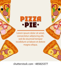 Pizza pie and fast food design
