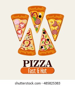 Pizza pie and fast food design