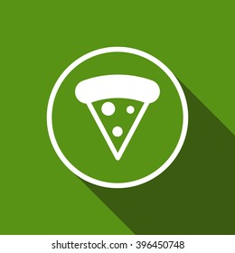 pizza piece icon. vector illustration