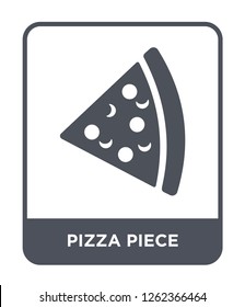 pizza piece icon vector on white background, pizza piece trendy filled icons from Ultimate glyphicons collection, pizza piece simple element illustration